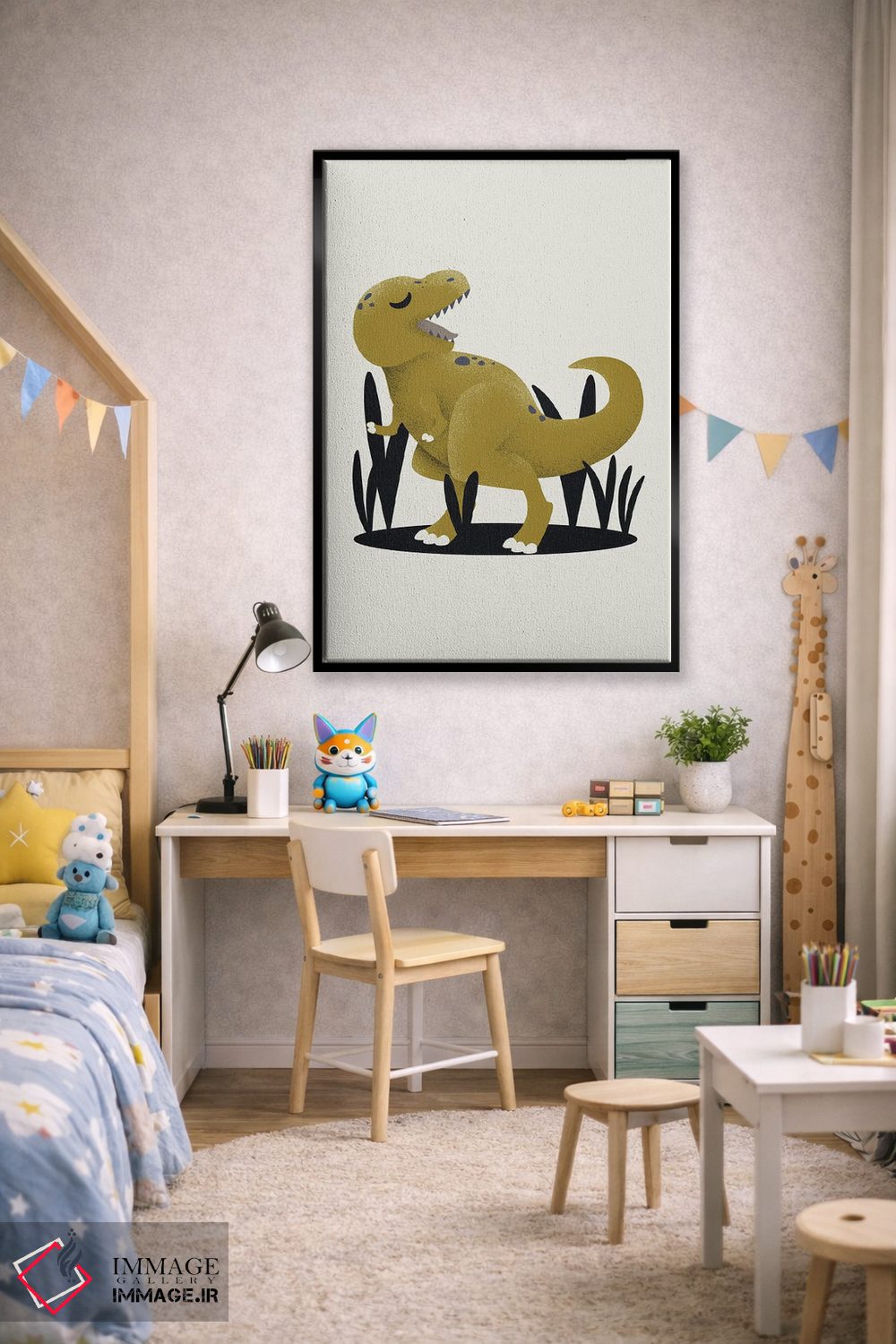 تابلو مینیمال تیرانوسور اثر کانزیلو - D2B