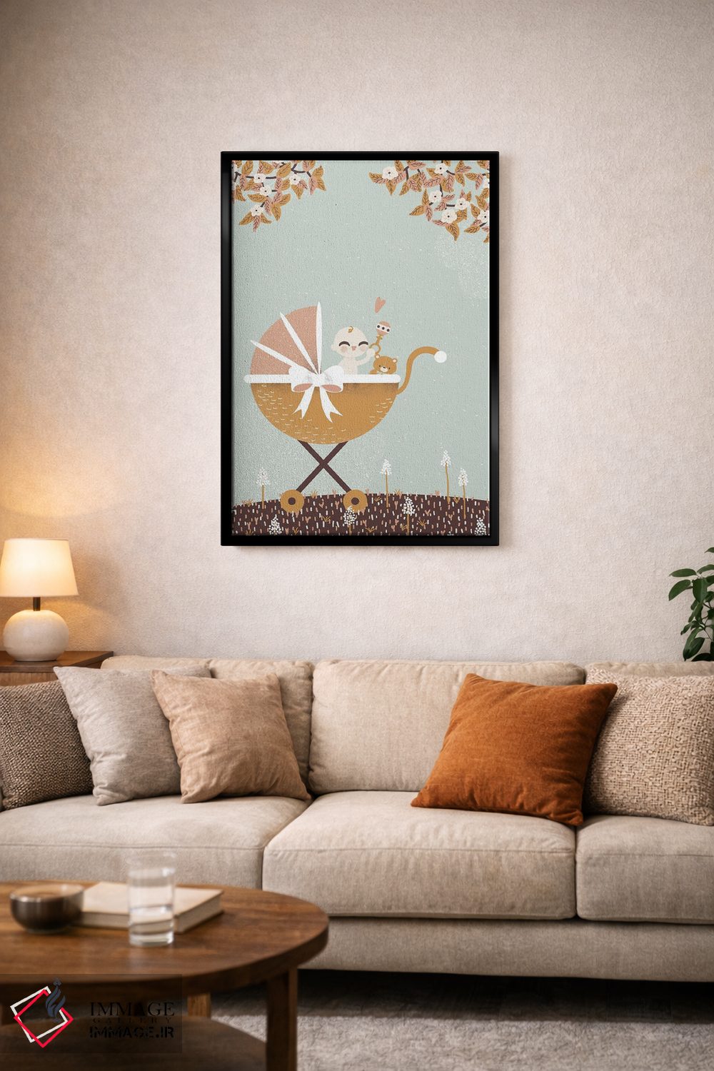 تابلو مینیمال خوش آمدی نوزاد اثر کانزیلو - D5B