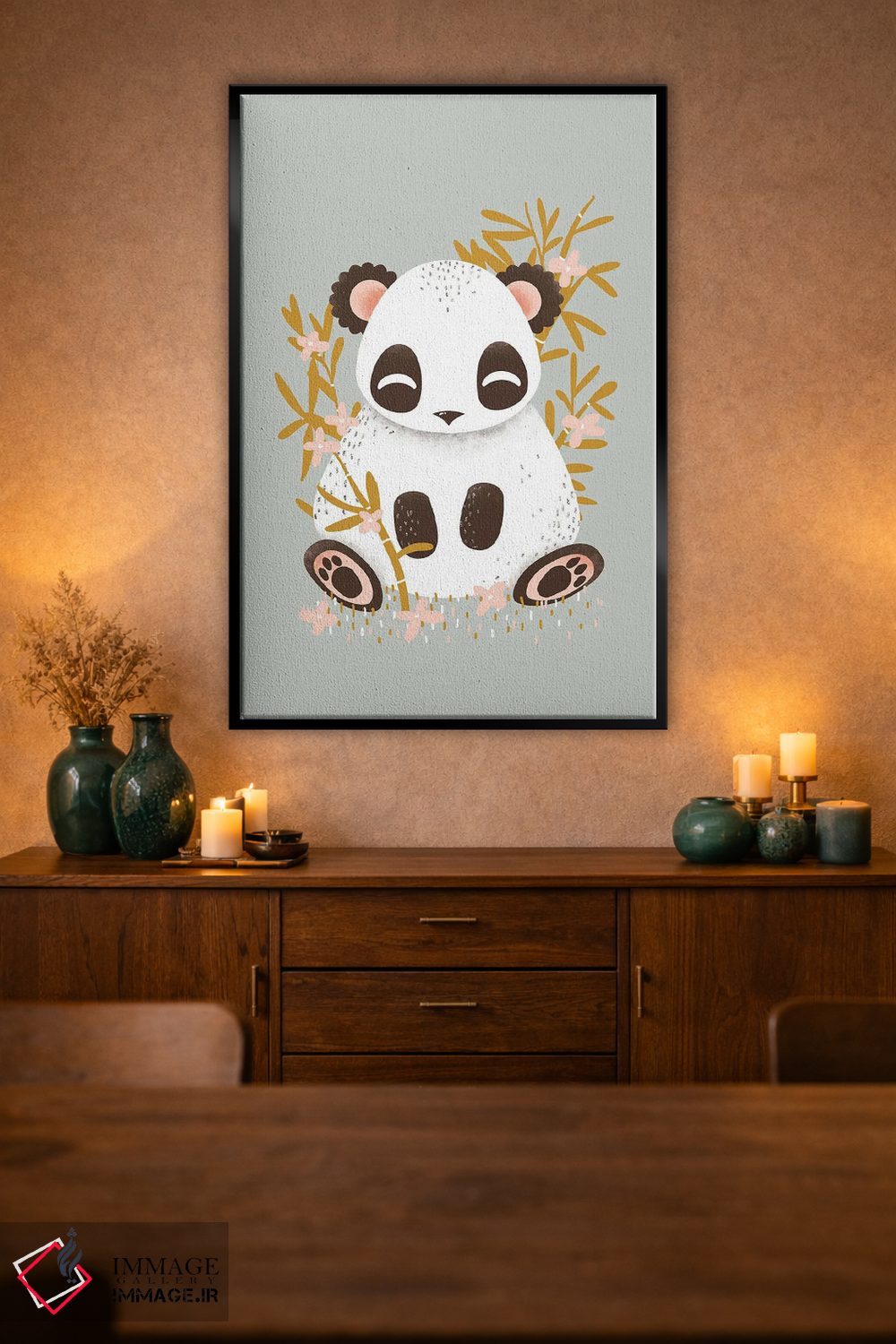 تابلو مینیمال حیوانات بامزه اثر کانزیلو - D2B