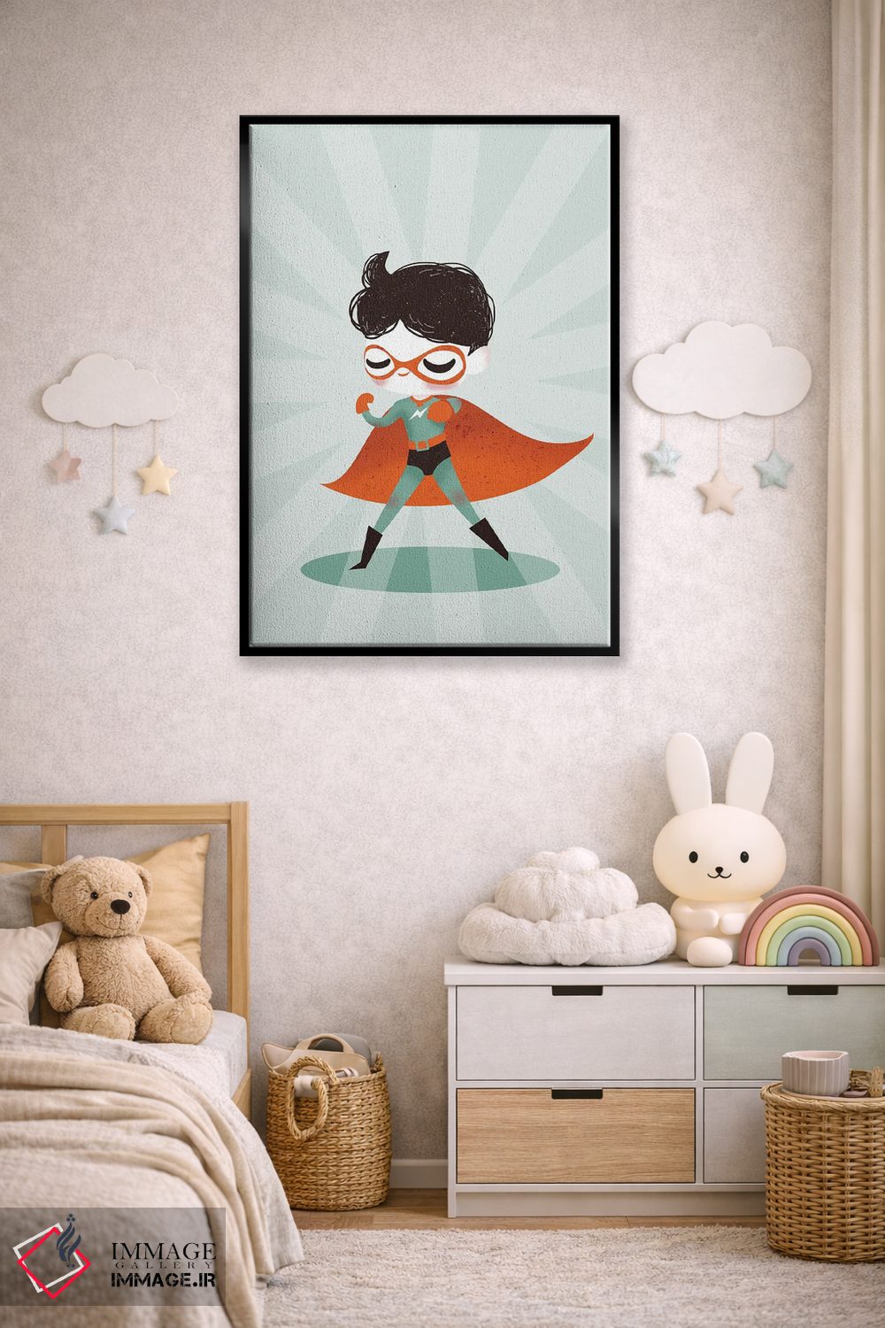 تابلو مینیمال پسر ابرقهرمان اثر کانزیلو - D4B