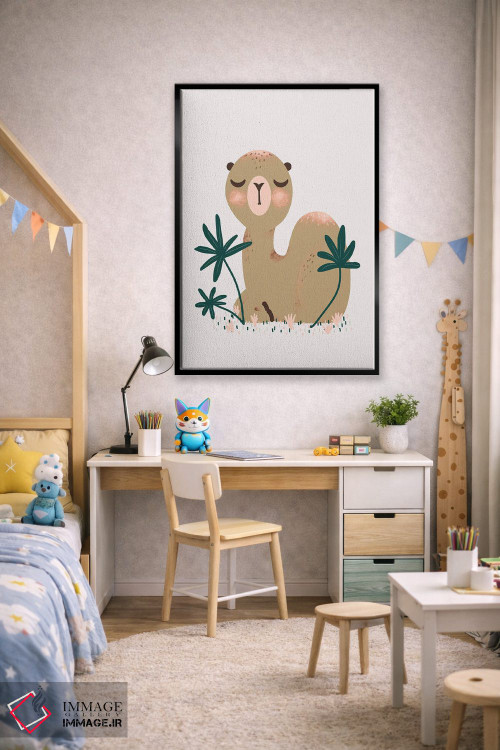 تابلو مینیمال حیوانات بامزه اثر کانزیلو - D2B