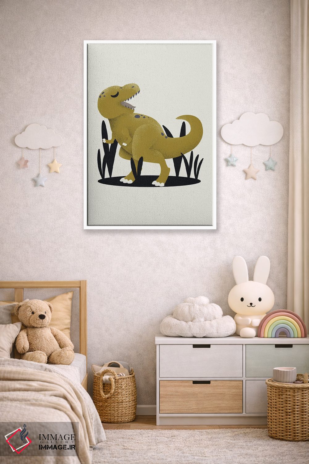 تابلو مینیمال تیرانوسور اثر کانزیلو - D4W