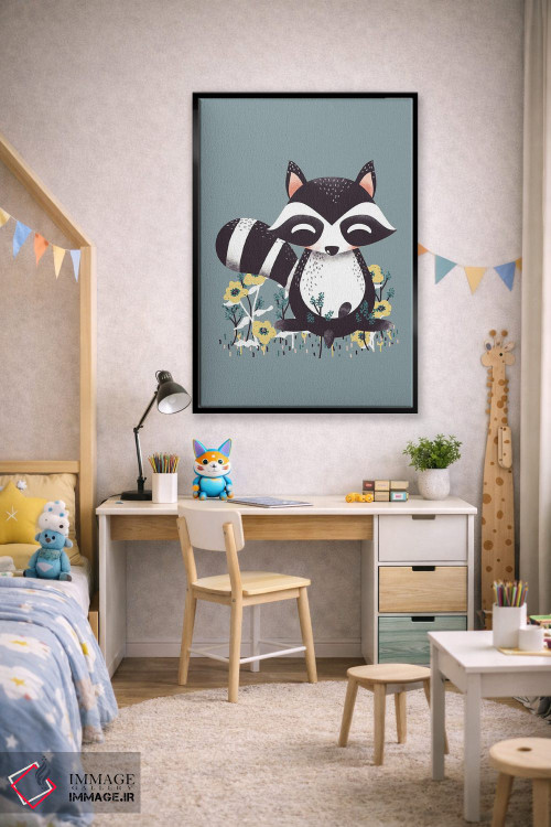 تابلو مینیمال حیوانات بامزه اثر کانزیلو - D2B