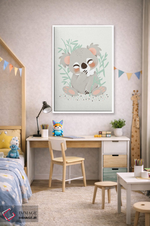 تابلو مینیمال حیوانات بامزه اثر کانزیلو - D1W