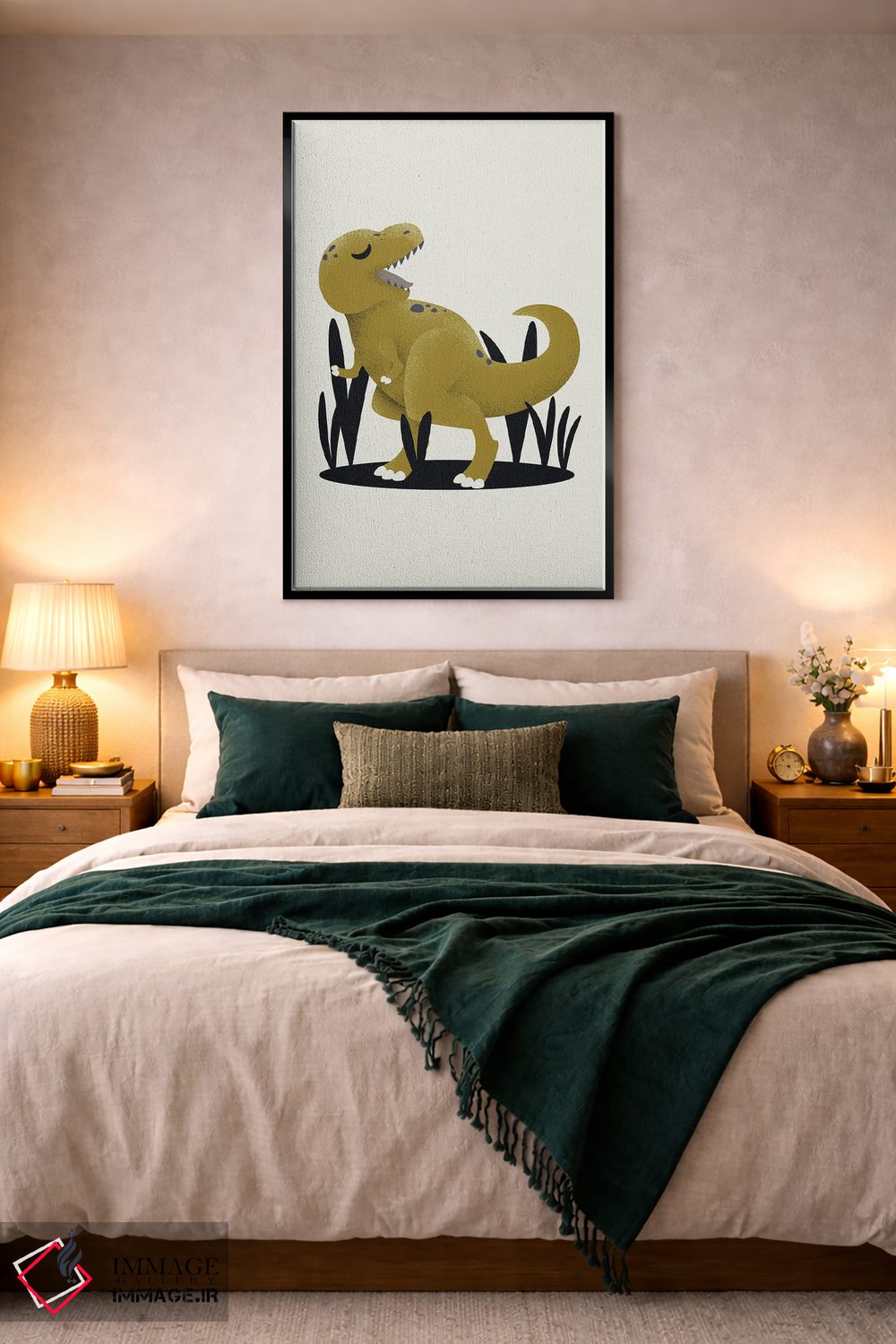 تابلو مینیمال تیرانوسور اثر کانزیلو - D6B