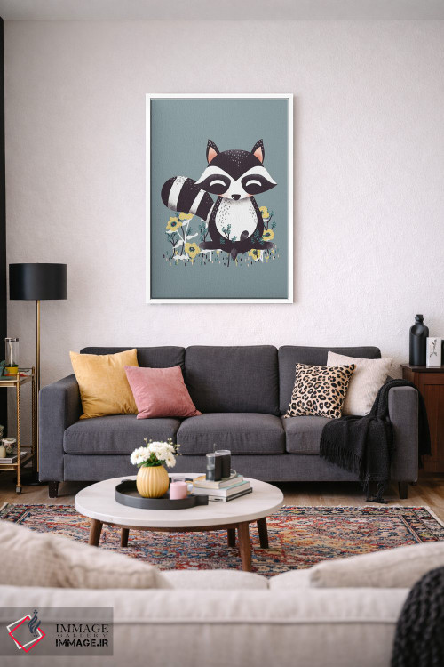 تابلو مینیمال حیوانات بامزه اثر کانزیلو - D3W