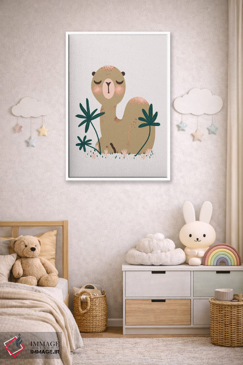 تابلو مینیمال حیوانات بامزه اثر کانزیلو - D4W