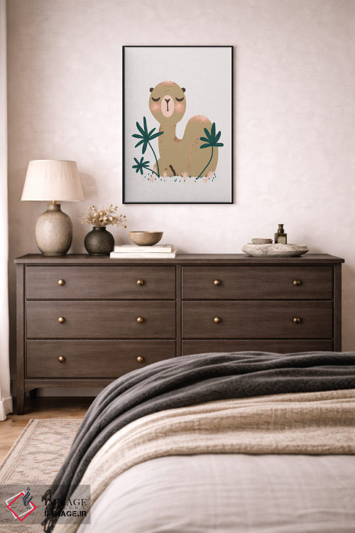 تابلو مینیمال حیوانات بامزه اثر کانزیلو - D5B