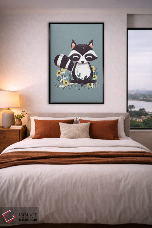 تابلو مینیمال حیوانات بامزه اثر کانزیلو - D5B