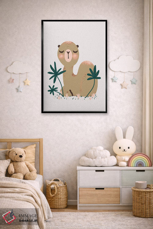 تابلو مینیمال حیوانات بامزه اثر کانزیلو - D6B