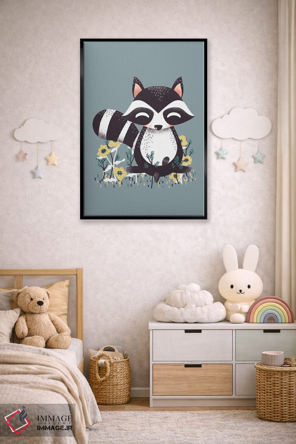 تابلو مینیمال حیوانات بامزه اثر کانزیلو - D6B