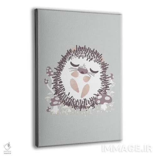 تابلو مینیمال حیوانات بامزه اثر کانزیلو - نمای پرسپکتیو محصول