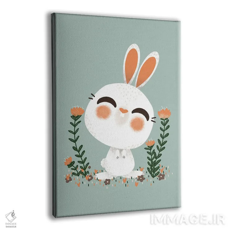 تابلو مینیمال حیوانات بامزه اثر کانزیلو - نمای پرسپکتیو محصول