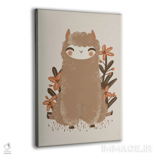 تابلو مینیمال حیوانات بامزه اثر کانزیلو - نمای پرسپکتیو محصول