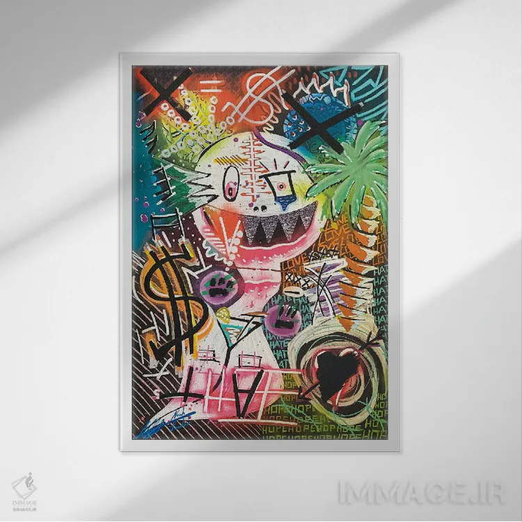 تابلو دکوراتیو شب های جنگل اثر نوا لاتار - نمای قابدار سفید