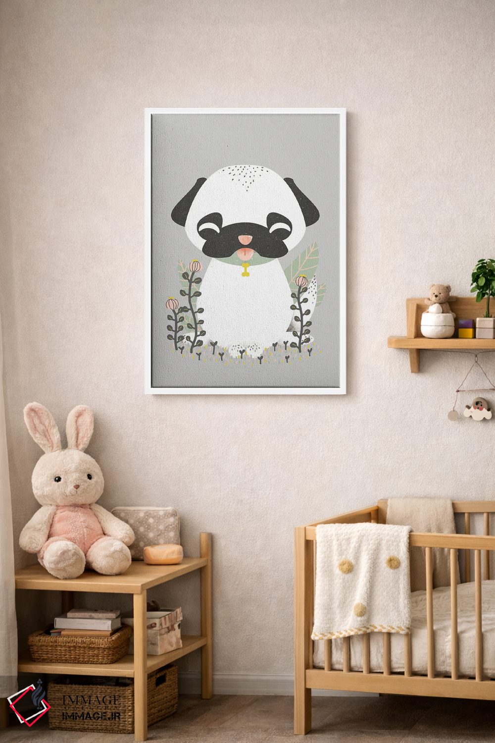 تابلو مینیمال حیوانات بامزه اثر کانزیلو - D4W