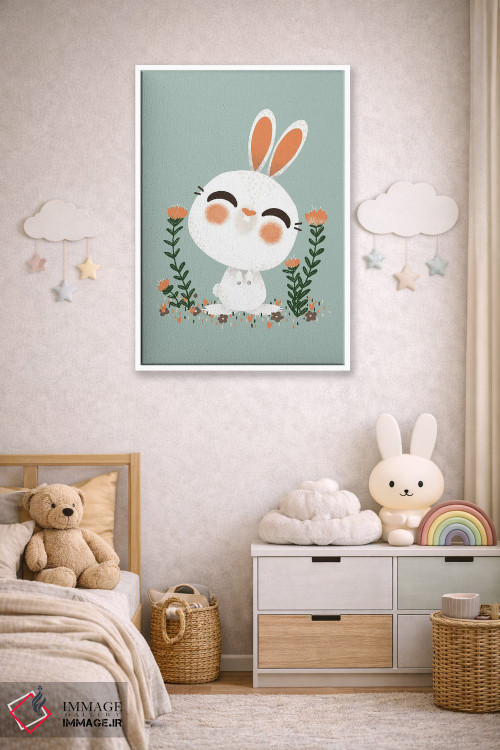 تابلو مینیمال حیوانات بامزه اثر کانزیلو - D4W