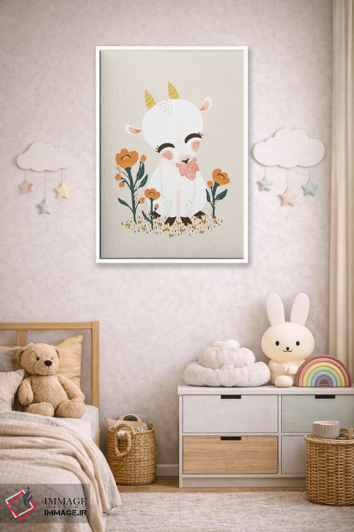 تابلو مینیمال حیوانات بامزه اثر کانزیلو - D4W