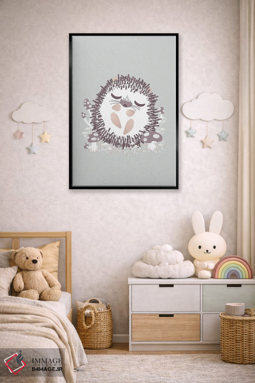 تابلو مینیمال حیوانات بامزه اثر کانزیلو - D6B