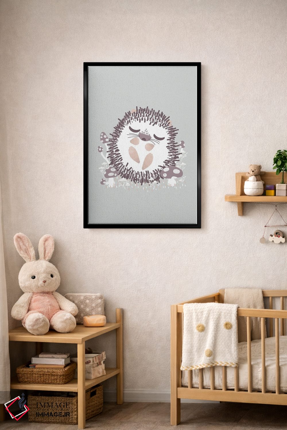 تابلو مینیمال حیوانات بامزه اثر کانزیلو - D5B