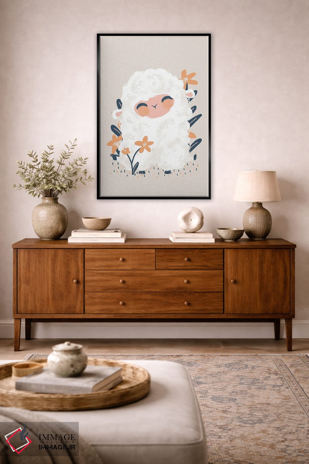 تابلو مینیمال حیوانات بامزه اثر کانزیلو - D4B