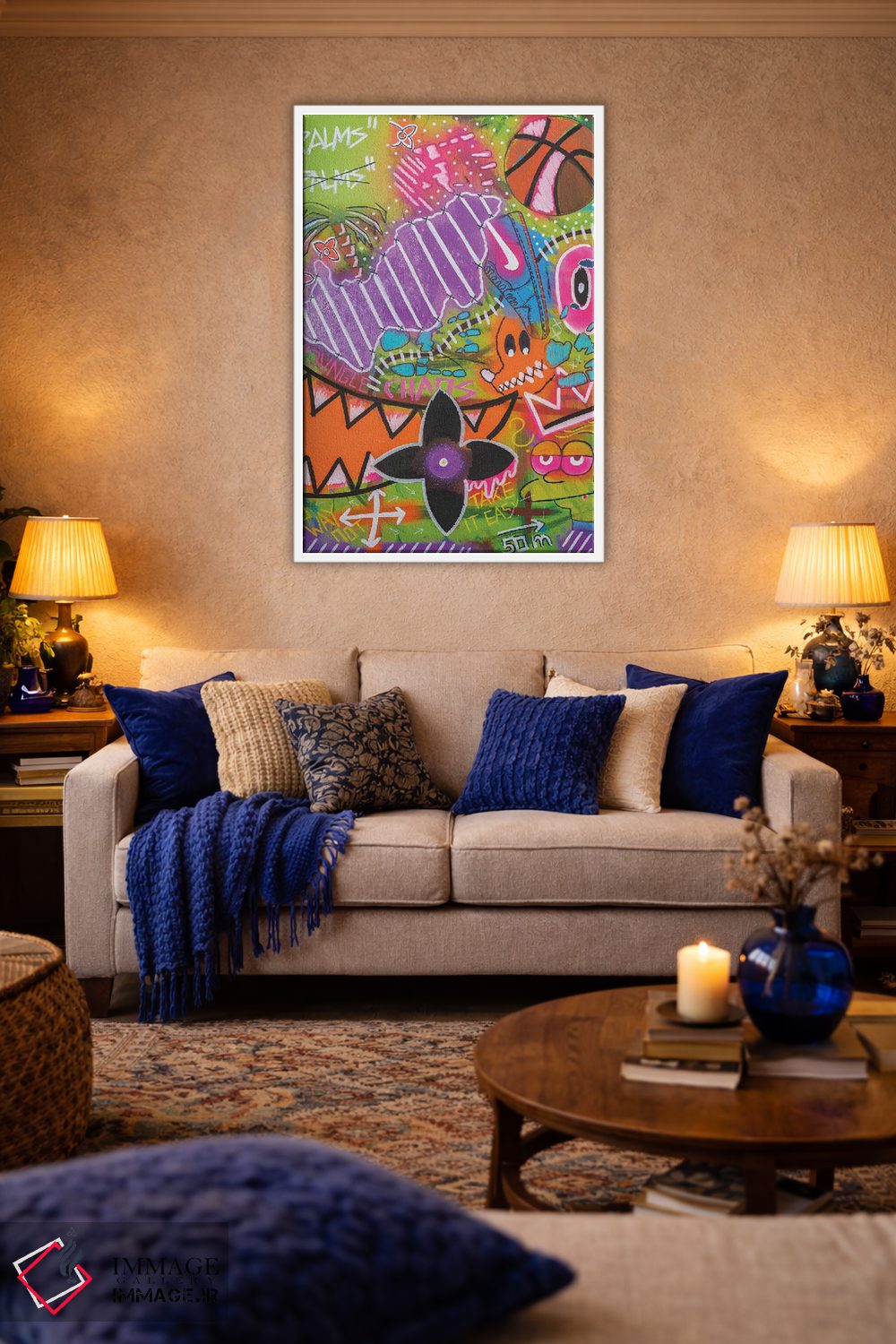 تابلو دکوراتیو آشوب در جنگل اثر نوا لاتار - D3W