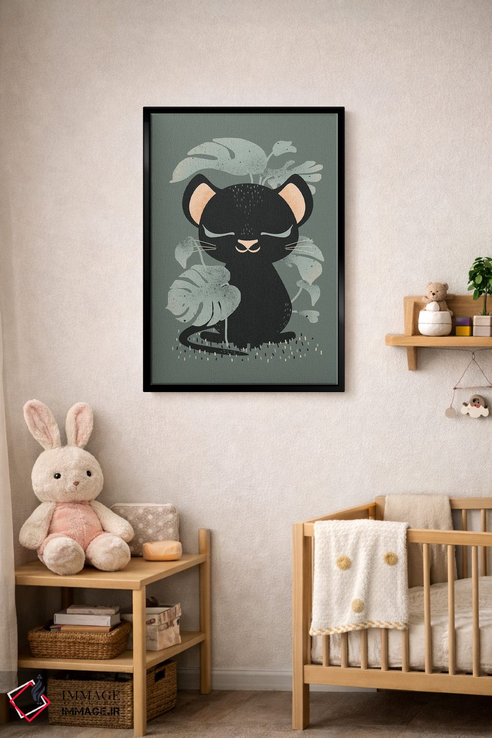 تابلو مینیمال حیوانات بامزه اثر کانزیلو - D4B