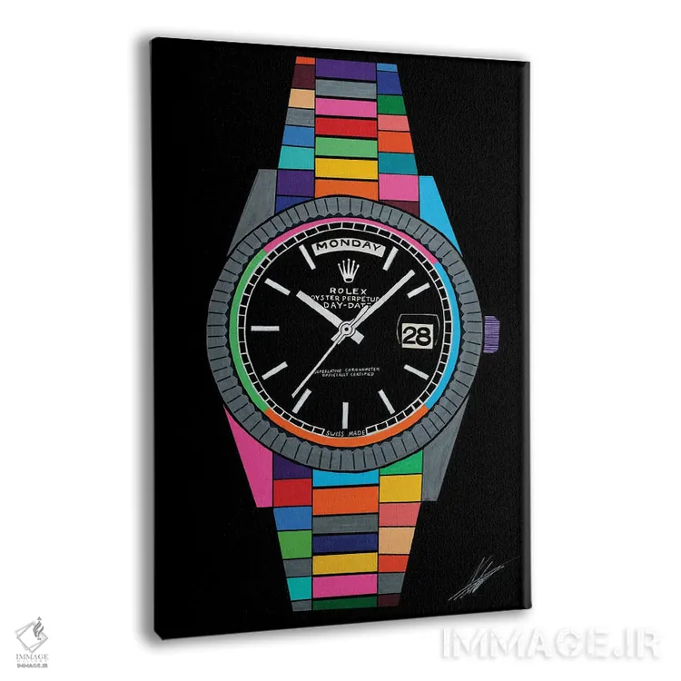 تابلو دکوراتیو رولکس اثر نوا لاتار - نمای پرسپکتیو محصول