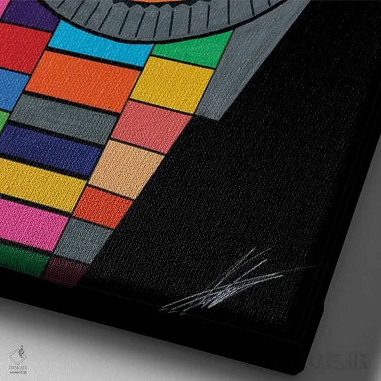 تابلو دکوراتیو رولکس اثر نوا لاتار - نمای نزدیک بافت بوم