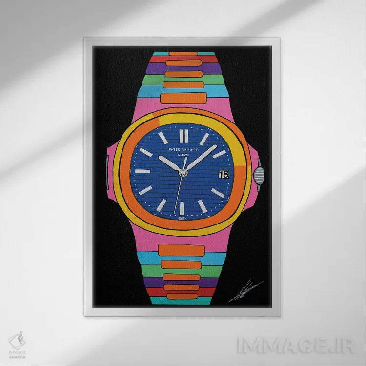 تابلو دکوراتیو پتک اثر نوا لاتار - نمای قابدار سفید