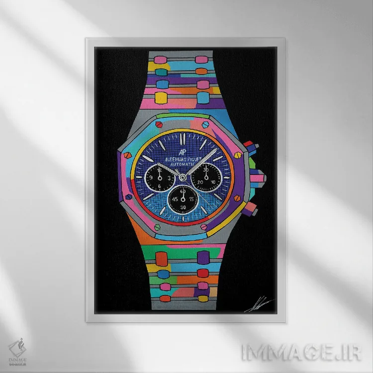 تابلو دکوراتیو اودمارس اثر نوا لاتار - نمای قابدار سفید