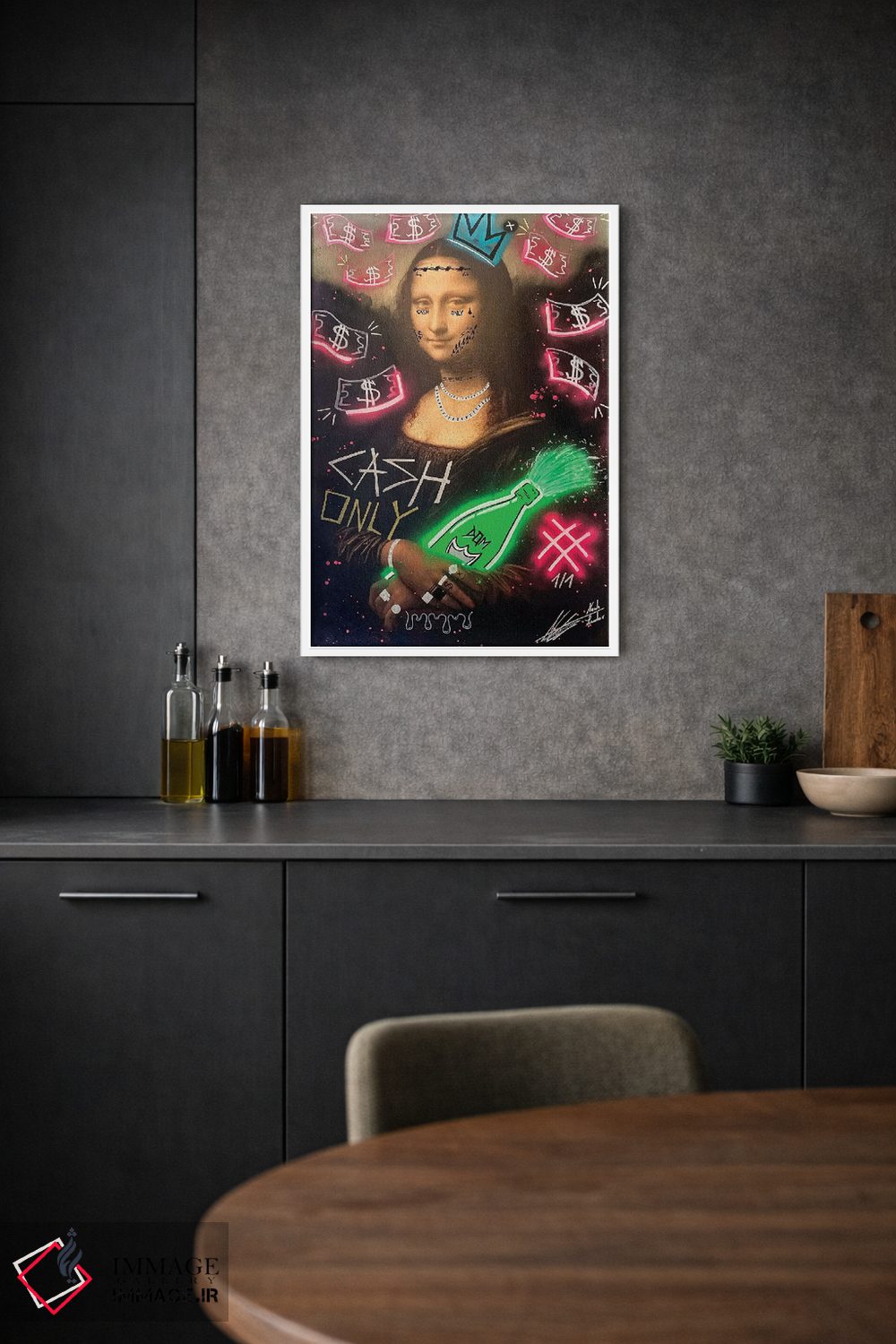 تابلو دکوراتیو مونی لیزا اثر نوا لاتار - D1W