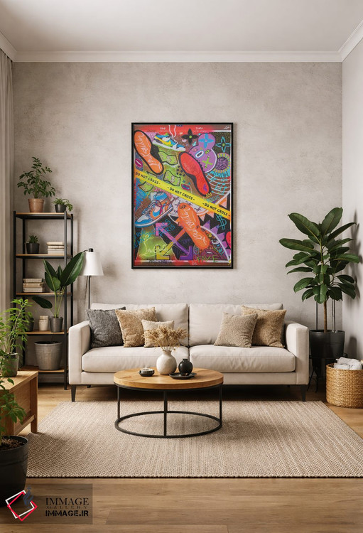 تابلو دکوراتیو عبور ممنوع اثر نوا لاتار - D1B