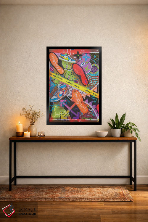 تابلو دکوراتیو عبور ممنوع اثر نوا لاتار - D5B