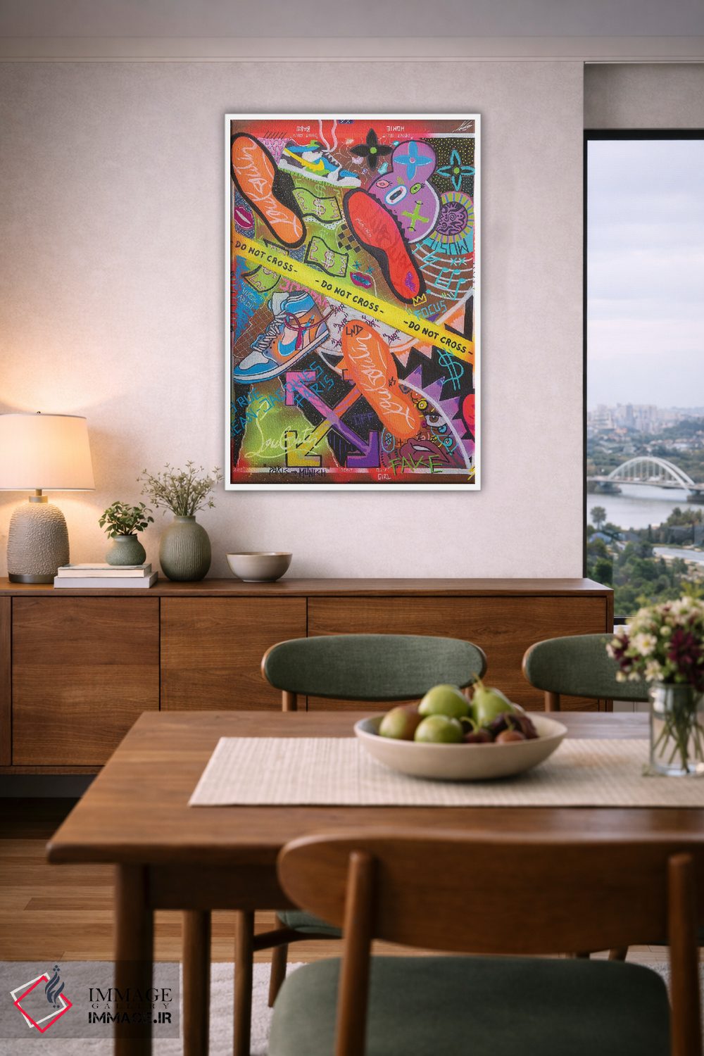 تابلو دکوراتیو عبور ممنوع اثر نوا لاتار - D6W
