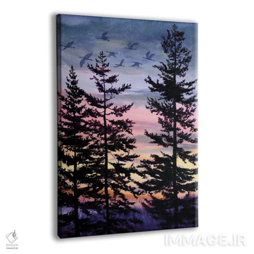 تابلو دکوراتیو غروب اورگن اثر لورا ایورسن - نمای پرسپکتیو محصول