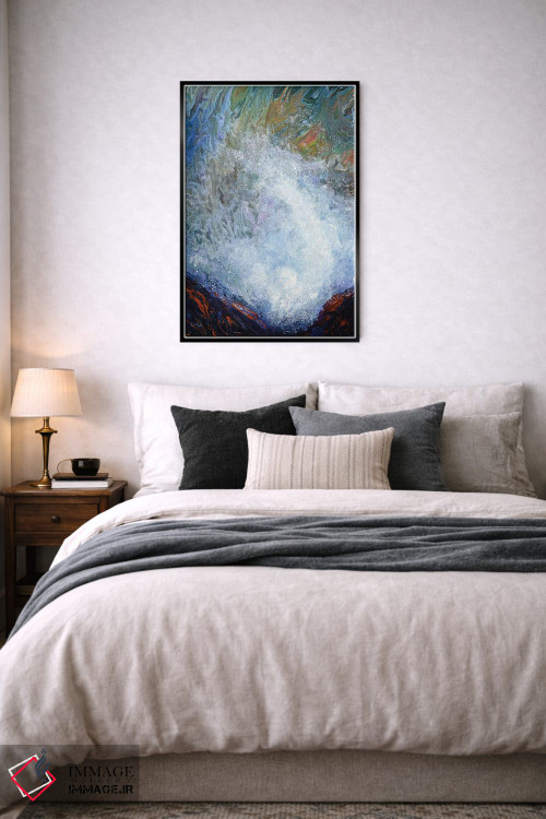تابلو انتزاعی شاخ های آب پاش در خلیج دپو اثر لورا ایورسن - D6B