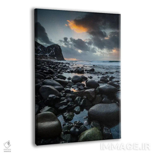 تابلو مدرن نروژ، لوفوتن، ساحل اونستاد اثر میکولاج گوسپودرک - نمای پرسپکتیو محصول