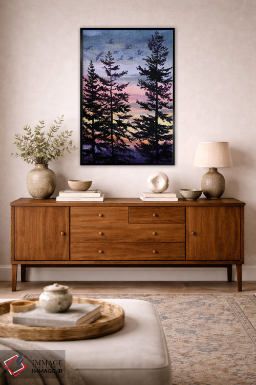 تابلو دکوراتیو غروب اورگن اثر لورا ایورسن - D3B