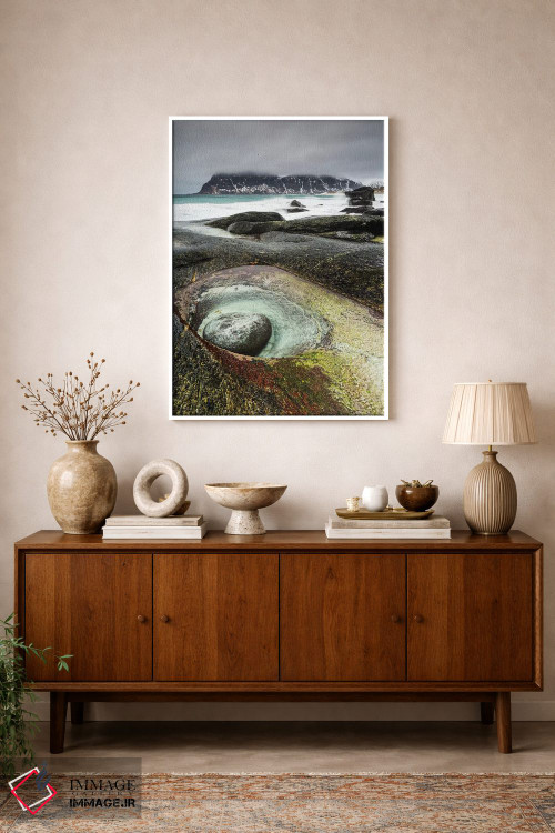 تابلو دکوراتیو نروژ، لوفوتن، ساحل اوتاکلیو اثر میکولاج گوسپودرک - D1W