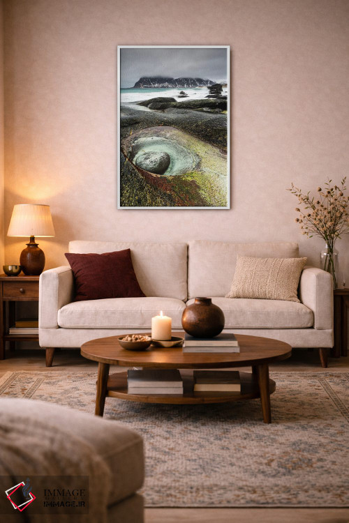 تابلو دکوراتیو نروژ، لوفوتن، ساحل اوتاکلیو اثر میکولاج گوسپودرک - D3W