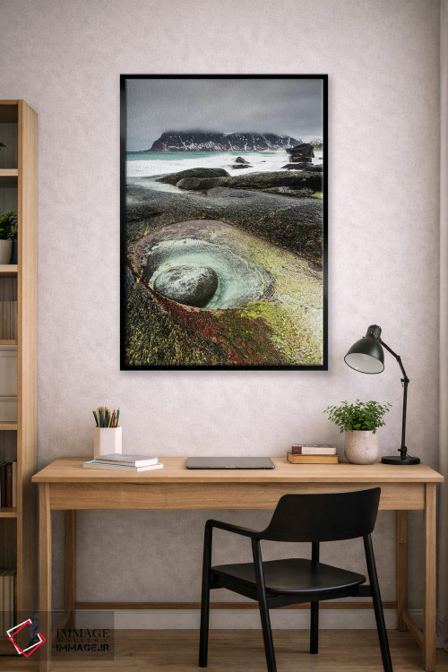 تابلو دکوراتیو نروژ، لوفوتن، ساحل اوتاکلیو اثر میکولاج گوسپودرک - D2B