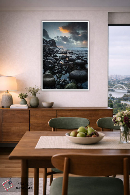 تابلو مدرن نروژ، لوفوتن، ساحل اونستاد اثر میکولاج گوسپودرک - D5W