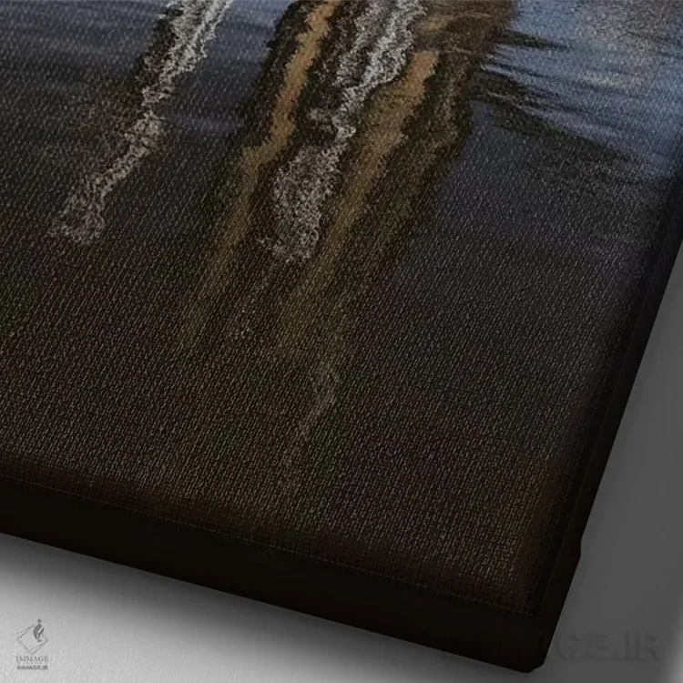 تابلو دکوراتیو مدیا سیتی، منچستر، بریتانیای کبیر اثر میکولاج گوسپودرک - نمای نزدیک بافت بوم