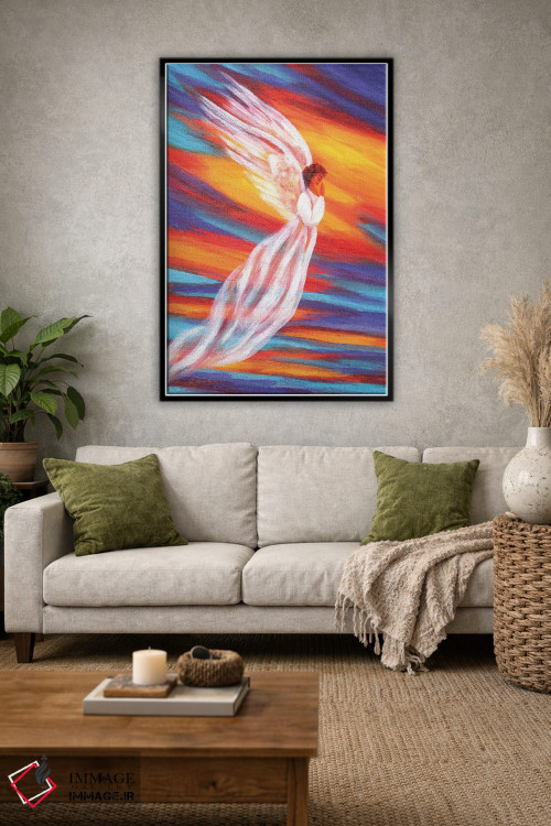تابلو دکوراتیو فرشته غروب جنوب غرب اثر لورا ایورسن - D1B