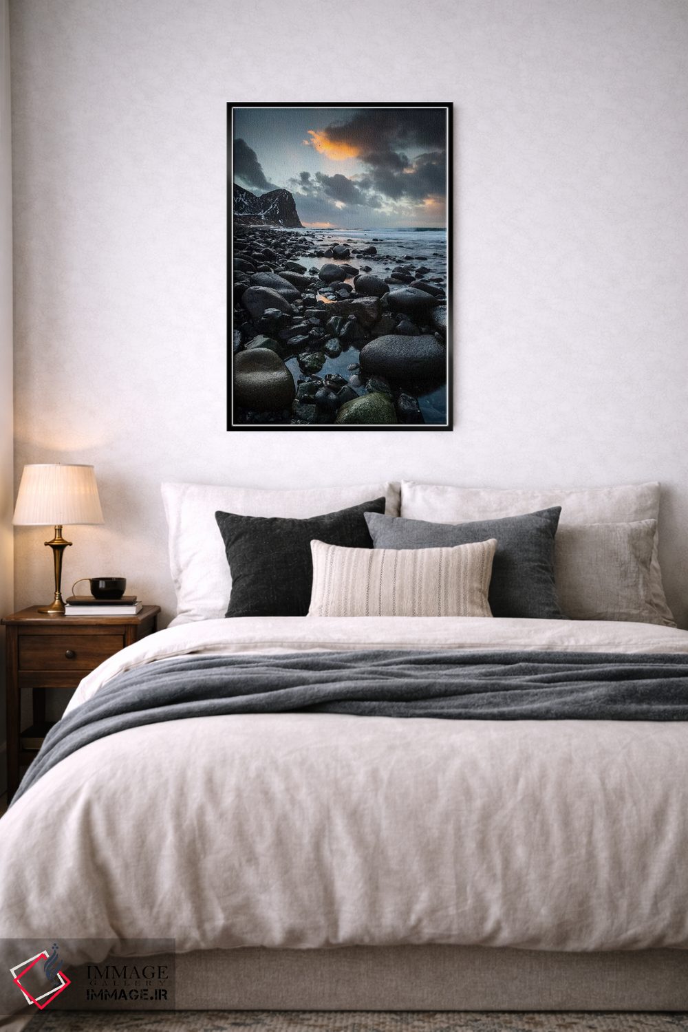 تابلو مدرن نروژ، لوفوتن، ساحل اونستاد اثر میکولاج گوسپودرک - D6B