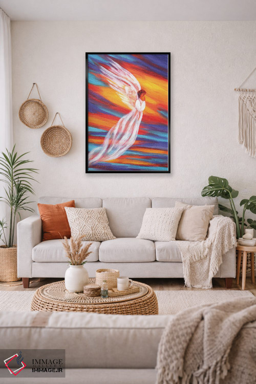 تابلو دکوراتیو فرشته غروب جنوب غرب اثر لورا ایورسن - D4B