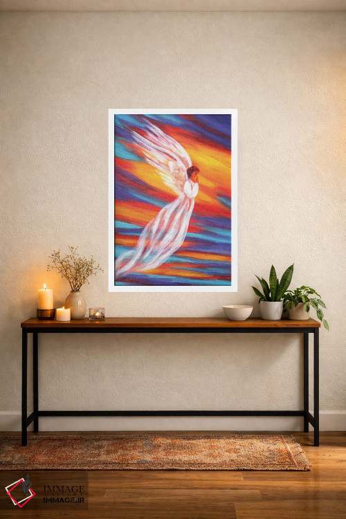 تابلو دکوراتیو فرشته غروب جنوب غرب اثر لورا ایورسن - D3W