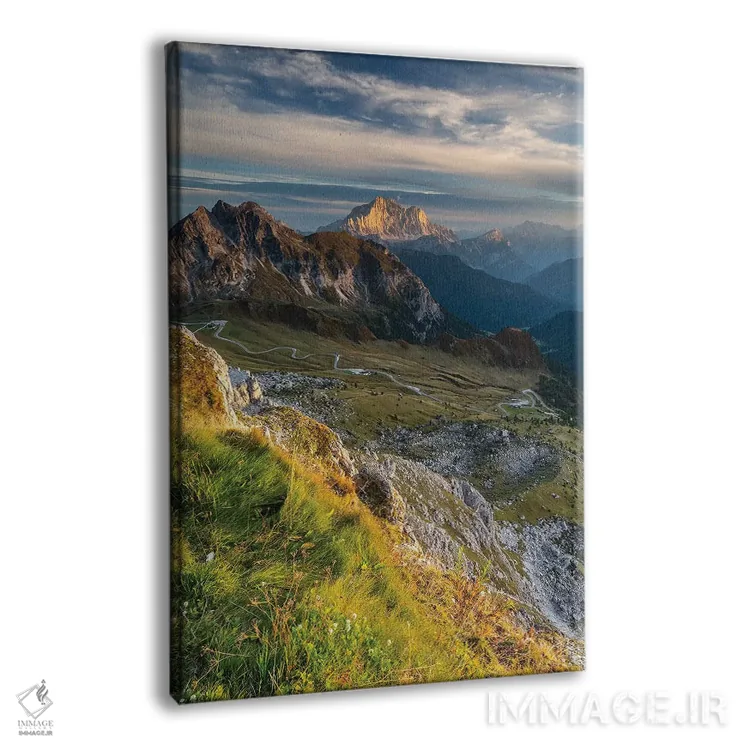 تابلو دکوراتیو ایتالیا، آلپ، دولومیت ها III اثر میکولاج گوسپودرک - نمای پرسپکتیو محصول