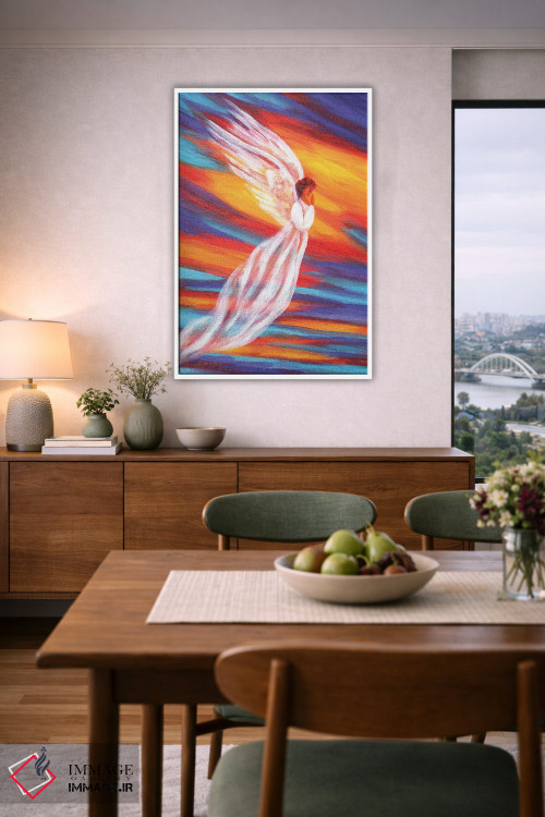 تابلو دکوراتیو فرشته غروب جنوب غرب اثر لورا ایورسن - D6W